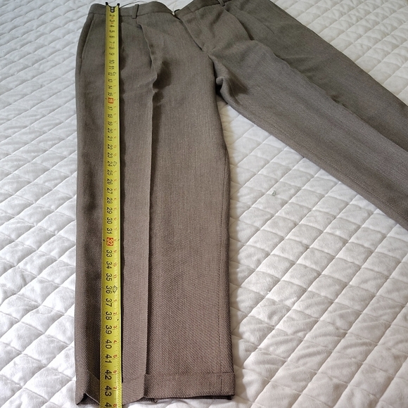 L.L. Bean Brown Dress Pants with Classic Straight-Leg Cut - Picture 9 of 13